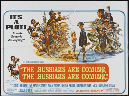 L’affiche de « The Russians are Coming The Russians are Coming » de Norman Jewison.