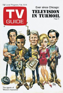 Couverture de TV Guide avec « Mission impossible ».