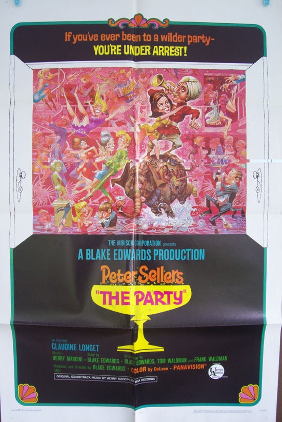 L’affiche de « The Party » : la géniale comédie de Blake Edwards.
