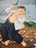 La Mort d'Escobar : tableau de Botero