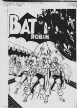 Batman Robin et Superman en mousquetaires Projet de couverture pour le magazine Victus Transparent sur film acetate Bresil 1970