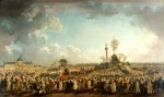 Fête de l’Être suprême au Champ de Mars, le 20 prairial an II, toile de Pierre-Antoine Demachy en 1794 (Musée Carnavalet, Paris).