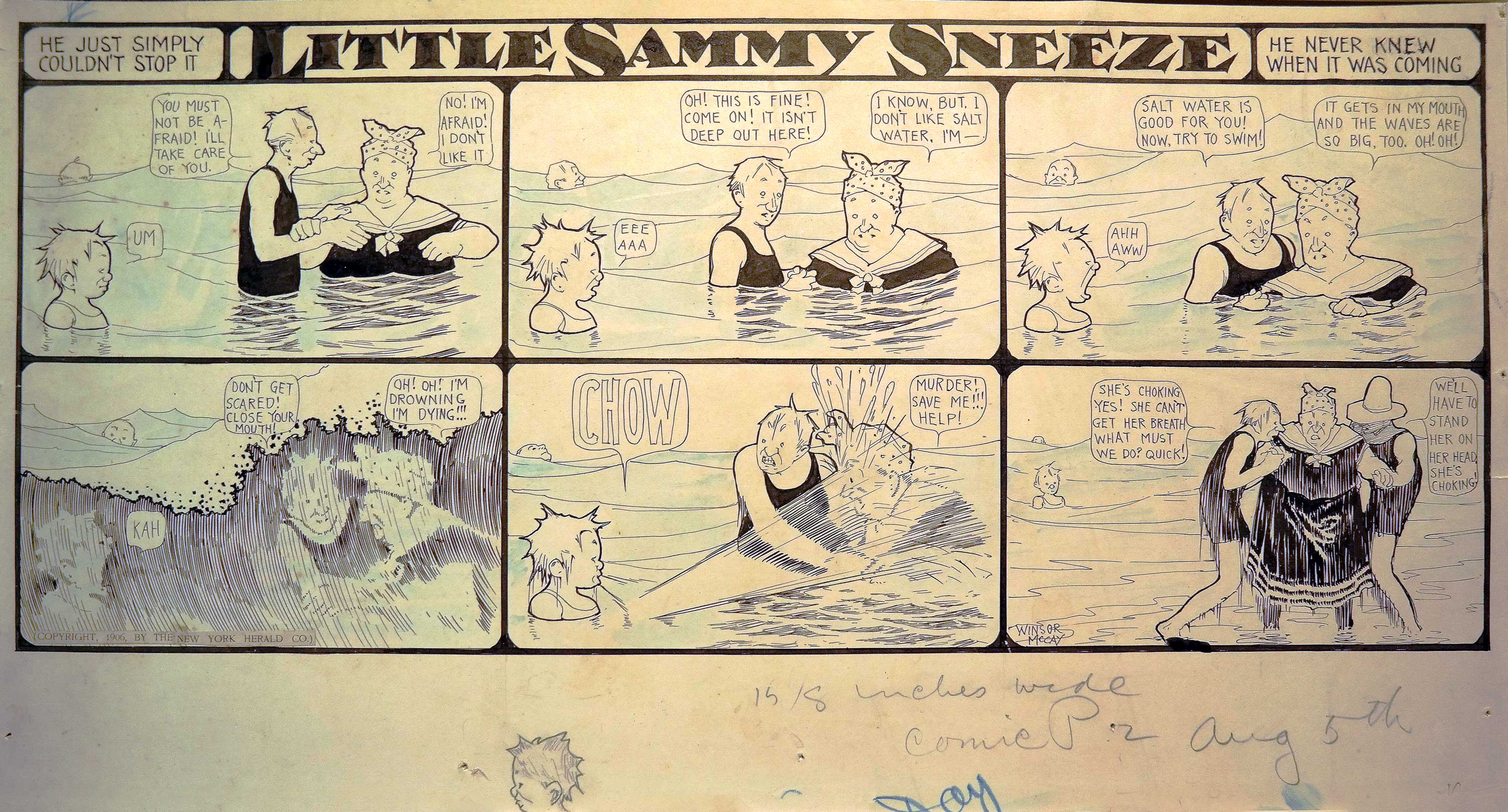 Si Lettle Nemo reste le personnage le plus connu de McCay, d’autres sont également bien représentés dans cette exposition.