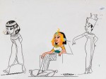 Celluloïd d'étude de personnage pour le film d'animation "Astérix et Cléopâtre" (Uderzo, Goscinny et Belvision, 1968)