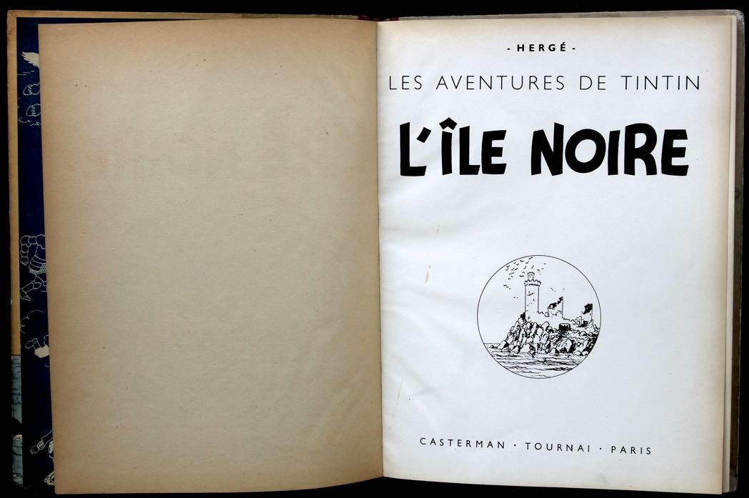 «  Page de titre — exemplaire Hergé ».