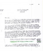 Les deux courriers qui attestent du prélèvement de 5 000 FB pour 50 albums feuilles en noir sur les comptes d’auteur de Hergé.