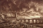Karl Friedrich Schinkel, L’incendie de Moscou (peinture de décembre 1812 - Musée de Berlin)