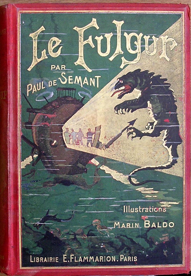 Couverture de l'édition Flammarion (1910) illustrée par Marin Baldo.