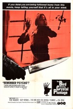 Un hommage à Psychose : affiche pour "L'Oiseau au plumage de cristal" (Argento, 1970)