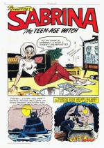 Première apparition de la sorcière, dans : "Sabrina, The Teen-Age Witch" (Archie's Mad House #22, Octobre 1962)
