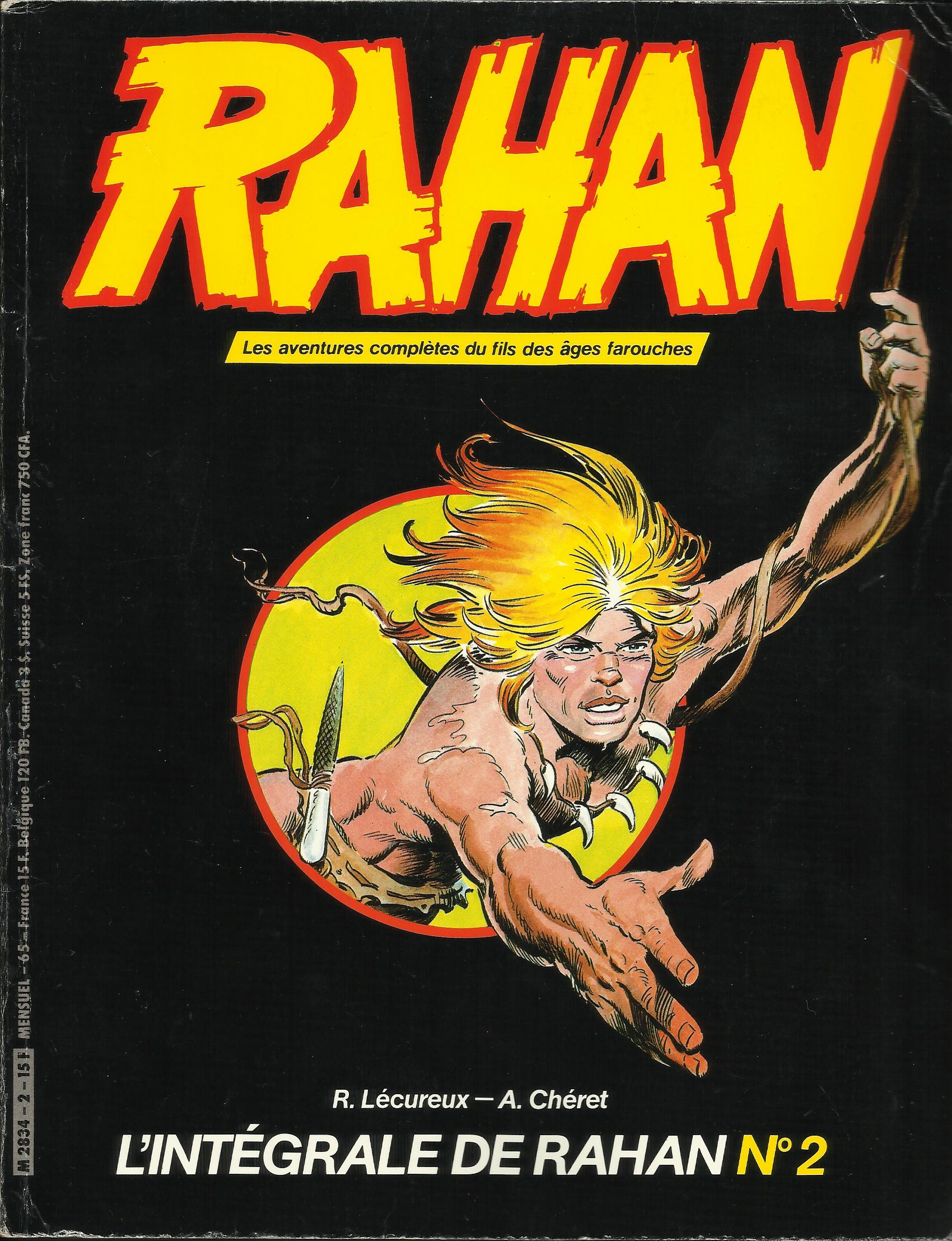 Rahan (2ème série) en collection souple noire par Vaillant (T2 en avril 1983)