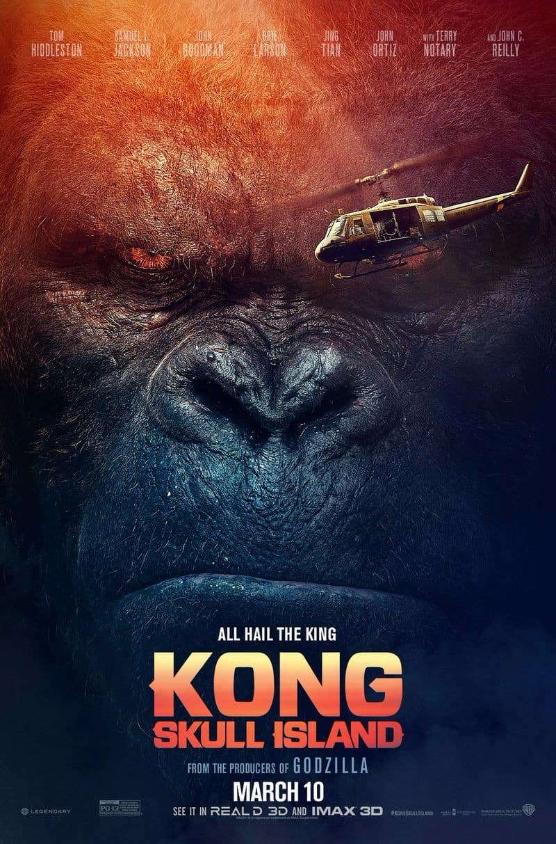 Affiche US pour "Kong: Skull Island" (Jordan Vogt-Roberts, 2017)