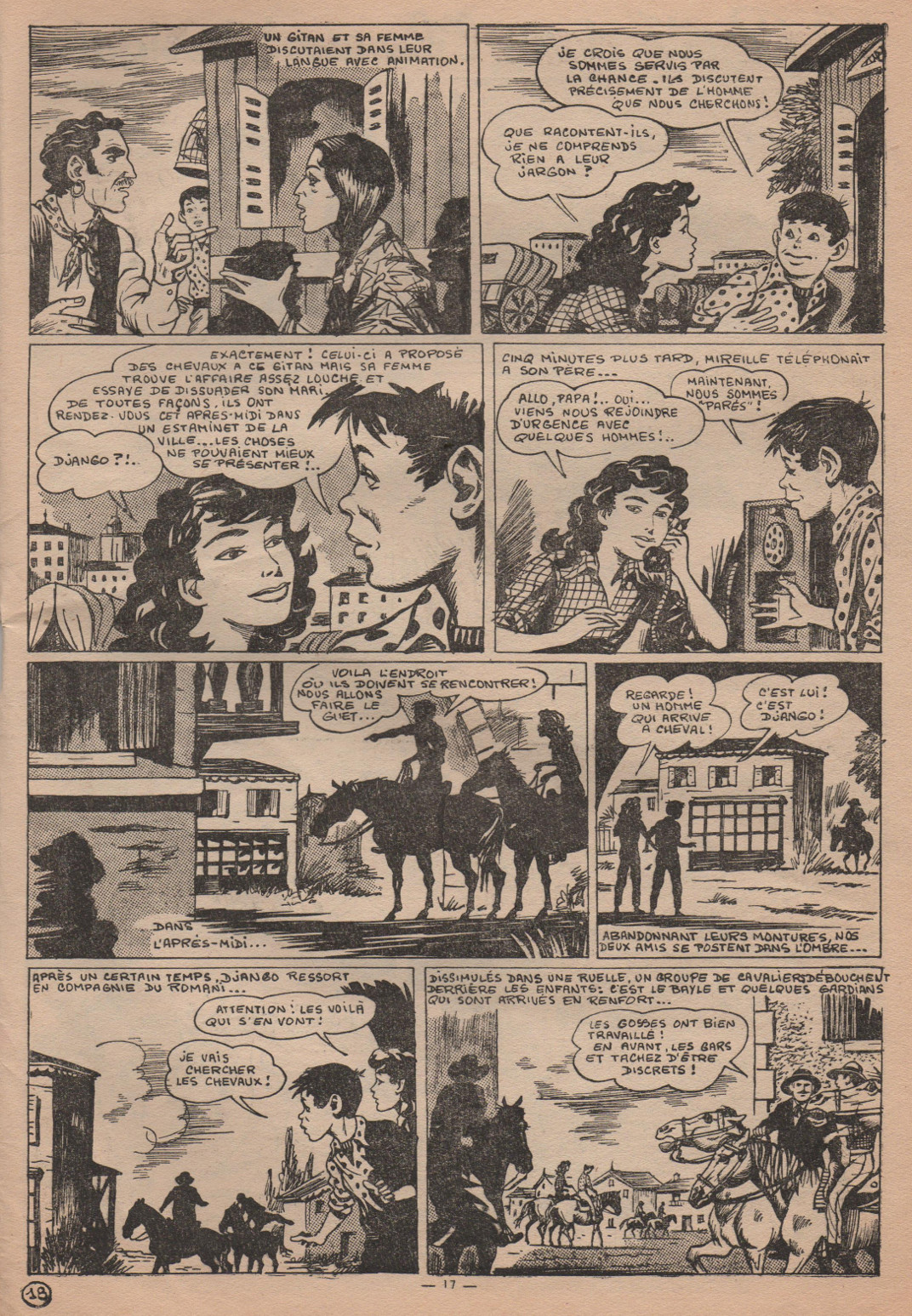 « Mireille de Camargue », dans Lisette, en 1956 (n° 35).