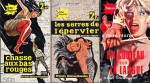 Trois couvertures de romans policiers pour les Presses Internationales.
