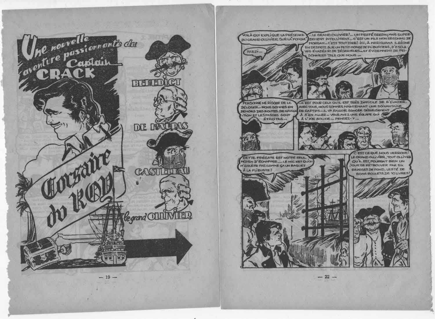 « Captain Crack » dans Super Boy n° 19 (02/1951).