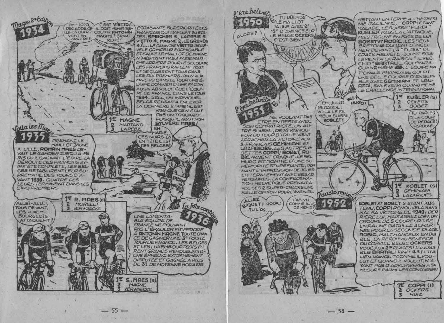 « Tour de France » dans Super Boy n° 48 (07/1953).