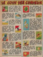 « Le Coin des curieux » dans Hurrah ! n° 167 (29/12/1956).