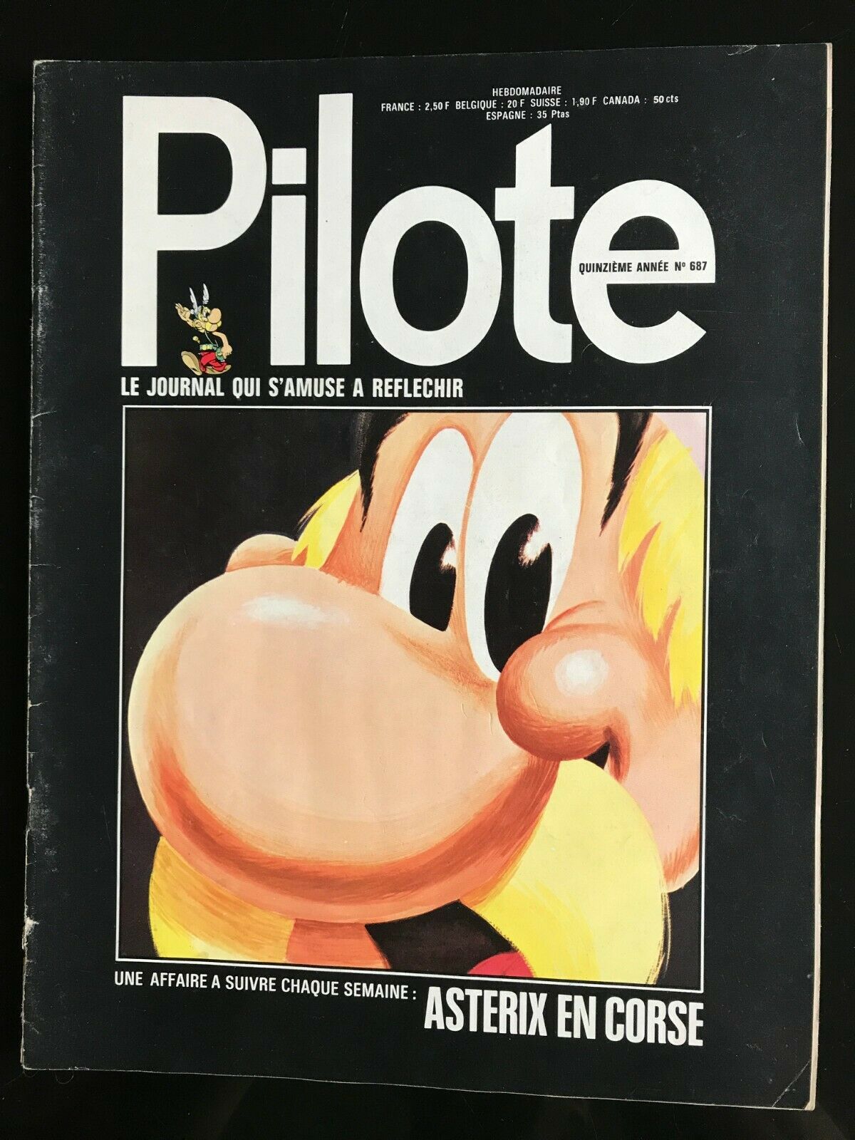 Couverture de Pilote n° 687 (04 janvier 1973) annonçant le début de la prépublication.