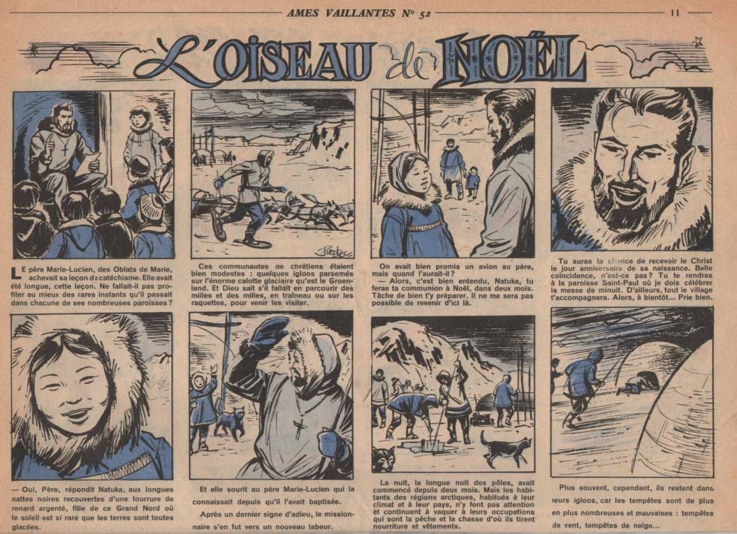 « L’Oiseau de Noël » dans Âmes vaillantes n° 52 (1956).