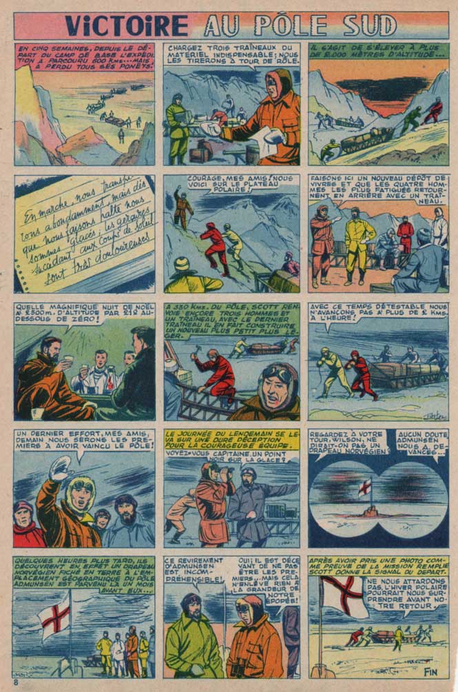 « Victoire au Pôle sud » dans L’Intrépide n° 352 (26/07/1956).