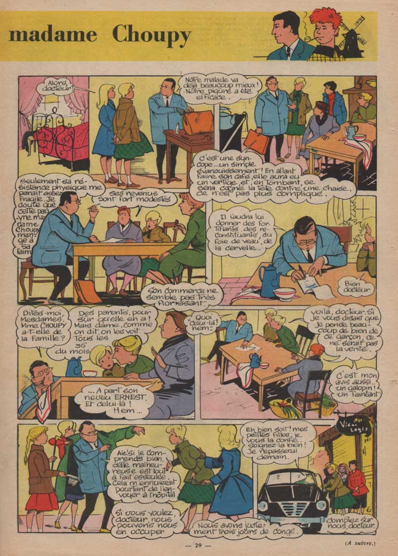 « Le Tableau de madame Choupy » dans Lisette n° 11 (13/03/1960).