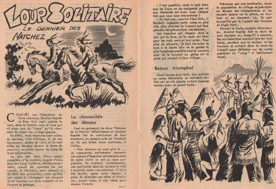 « Loup solitaire » dans Zorro n° 101 (10/1963).