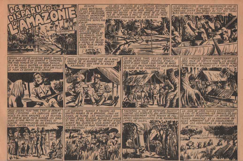 « Les Disparus de l’Amazonie » dans Zorro n° 165 (08/08/1949).