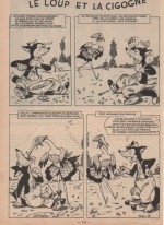 « Le Loup et la cigogne » Fillette n° 604 (13/02/1958).
