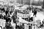 Manifestation de soutien à Allende en 1970.