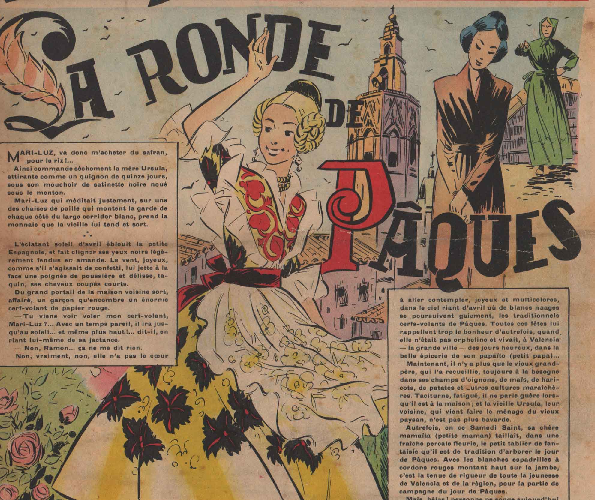 « La Ronde de Pâques » Âmes vaillantes n° 15 (13/04/1952).