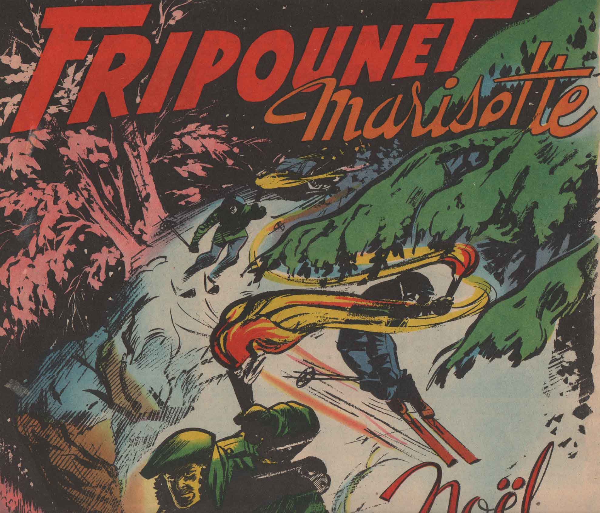 Couverture Fripounet et Marisette n° 52 (23/12/1956).