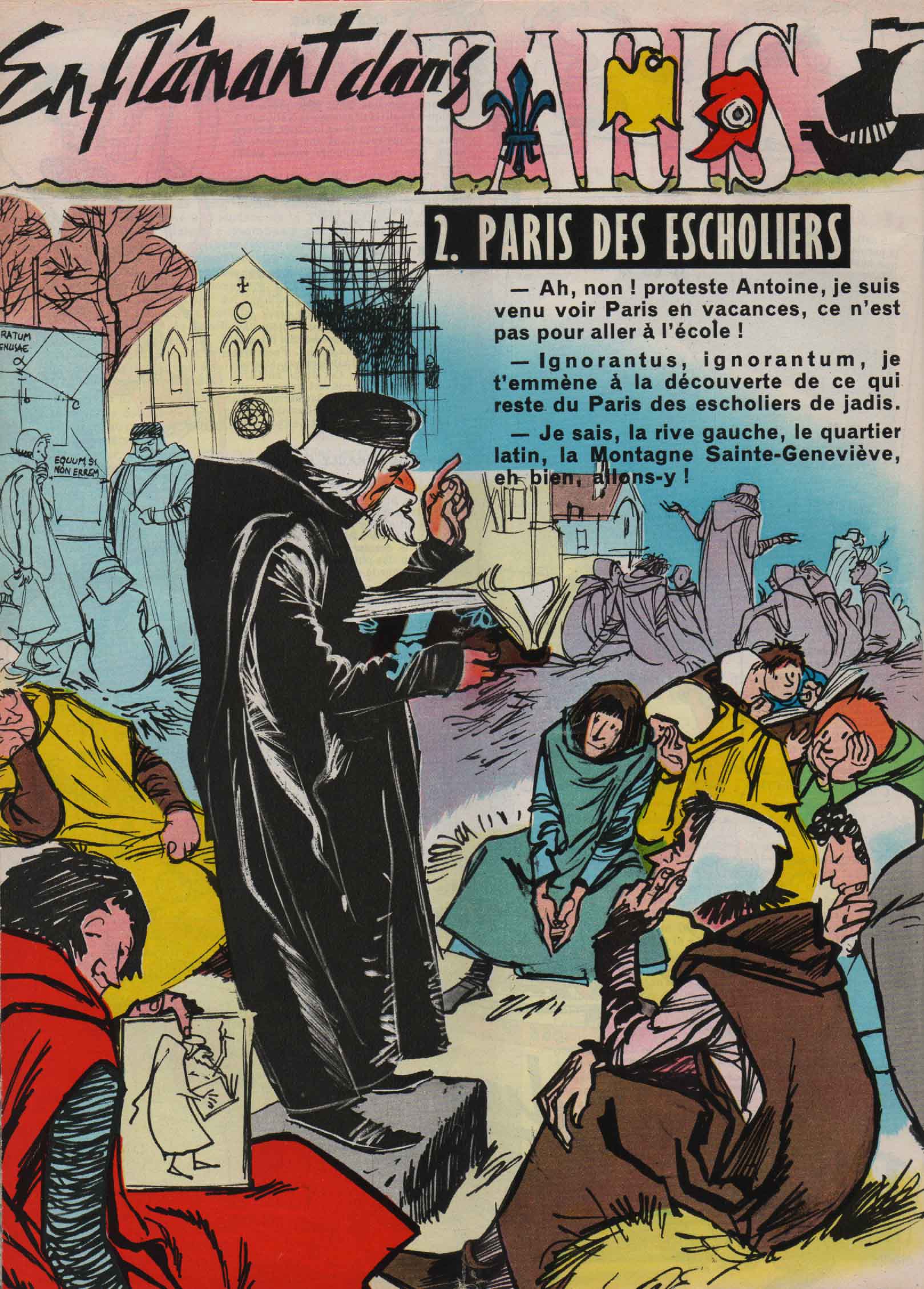 « En flânant dans Paris » J2 jeunes  n°46 (18/11/1965).