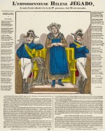 Le procès d'une empoisonneuse. Estampe imprimée par Jean-Charles Pellerin (1756-1836) en 1852.