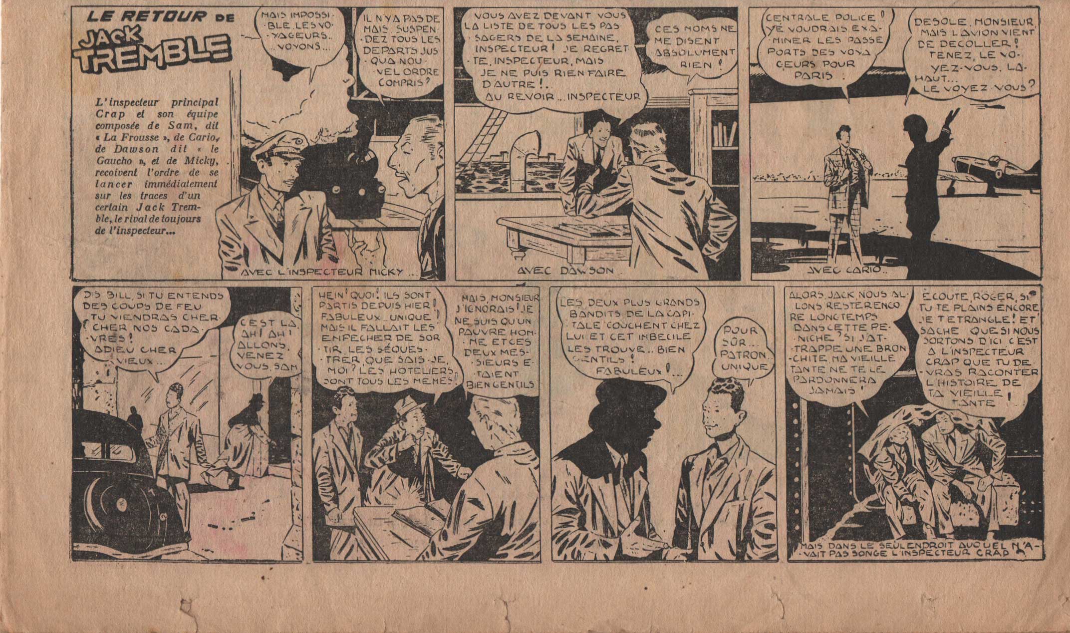 « Jack Tremble » Vaillant n° 114 (17/07/1947).