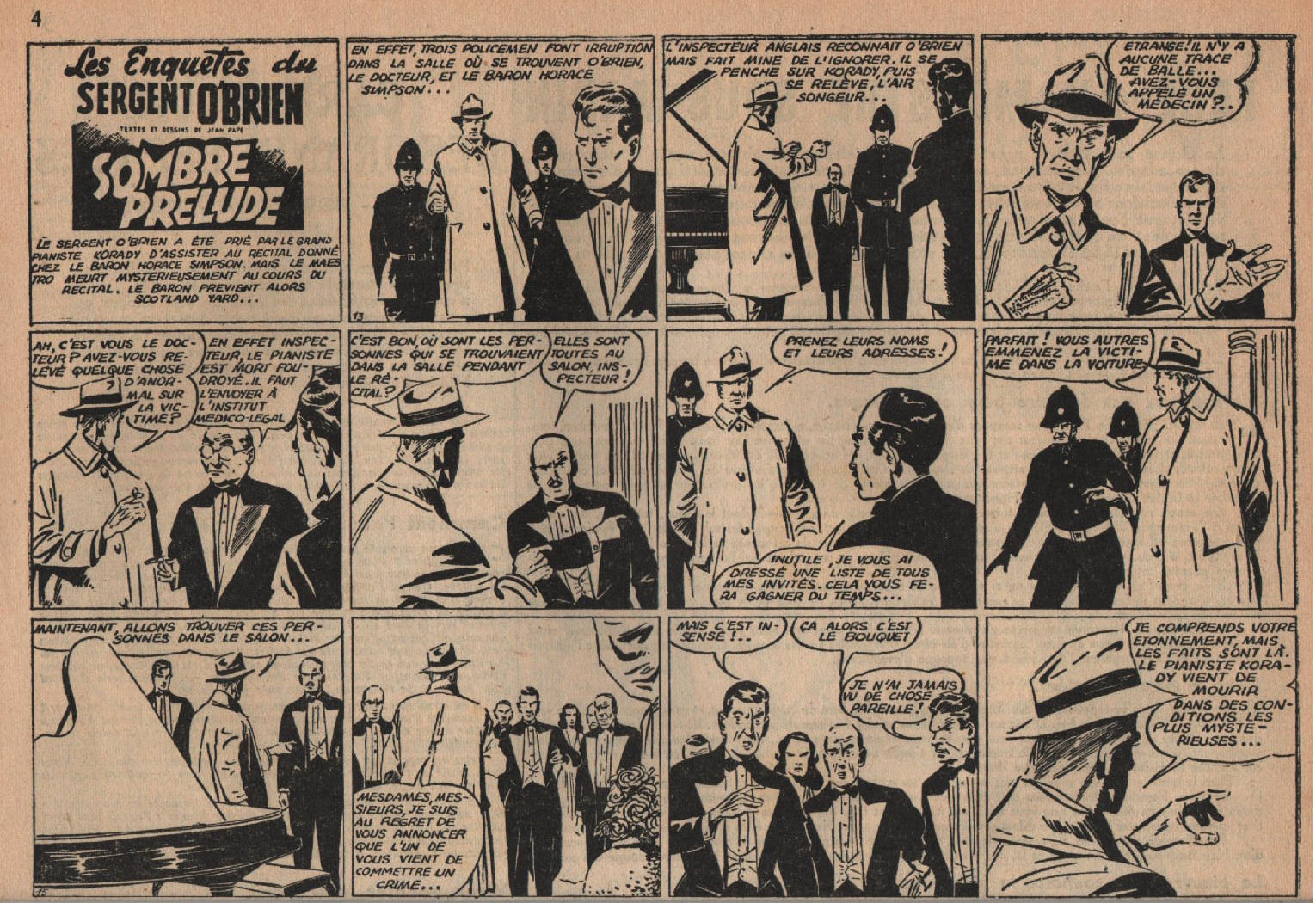 « Sombre prélude » : Zorro/Zig-Zag n° 2 (4° trimestre 1952).
