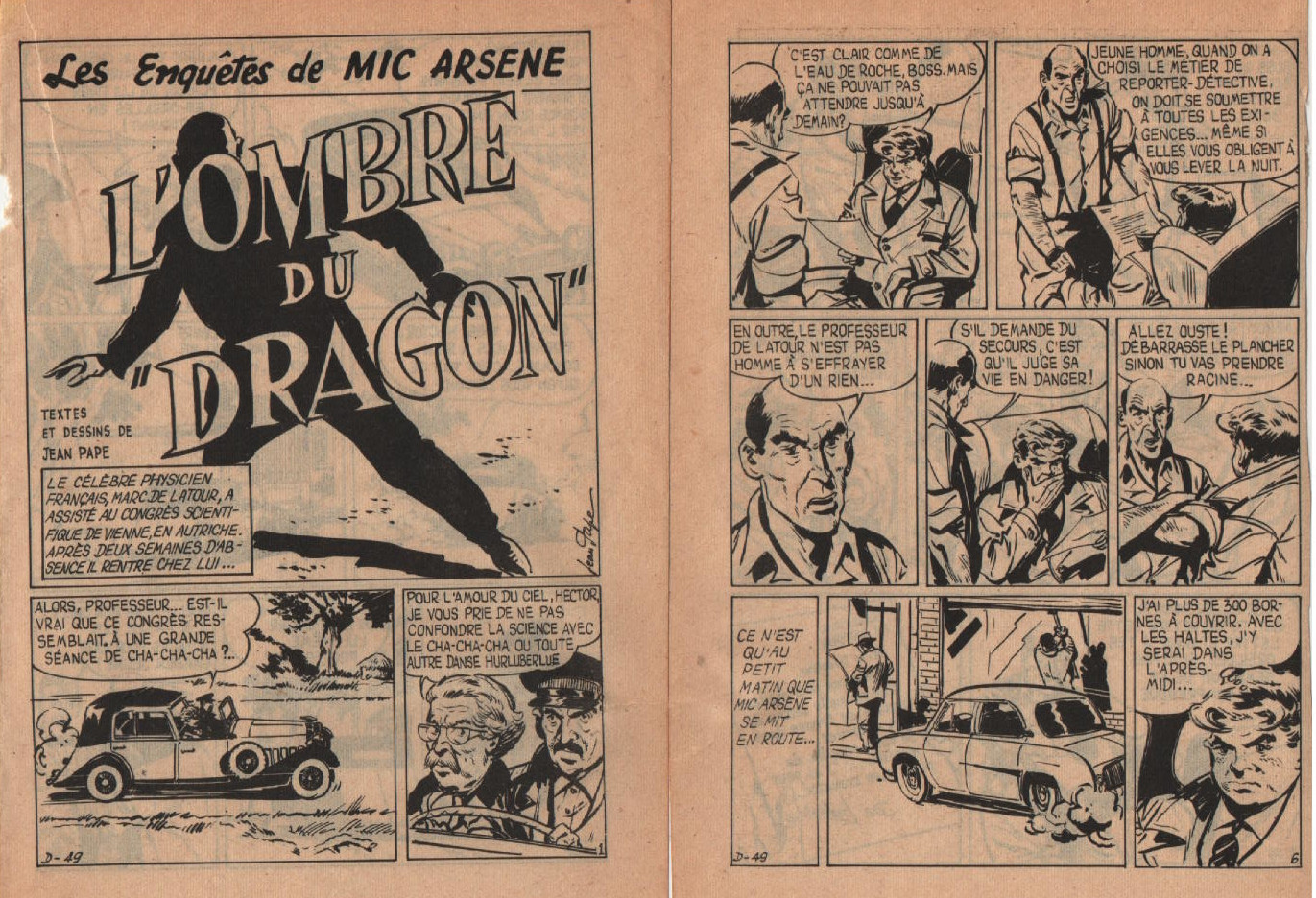 « Mic Arsène : L’Ombre du dragon » : Dennis n° 9 (12/1960).