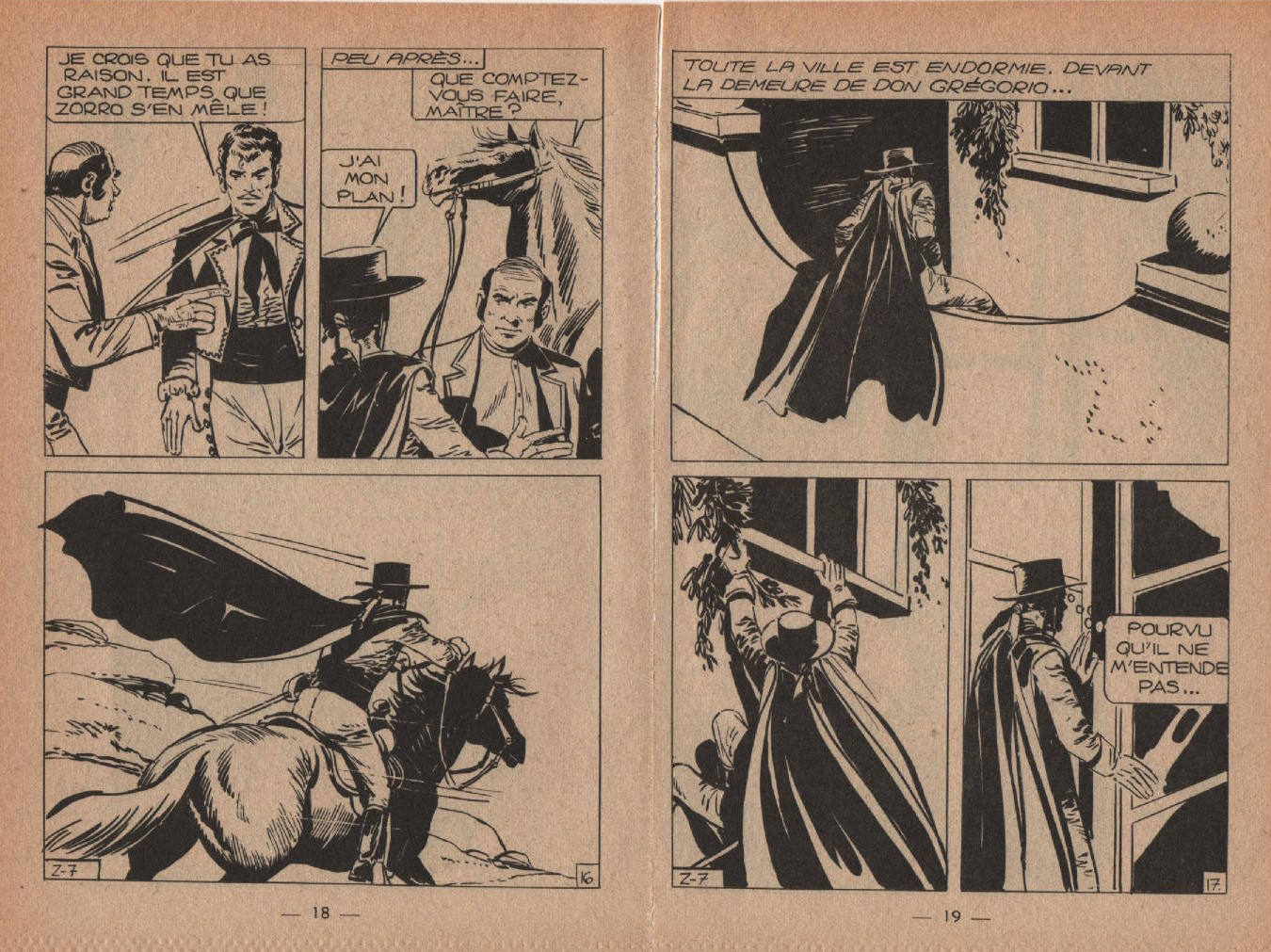 « Zorro : Le Testament » : Zorro n° 2 (11/1968).