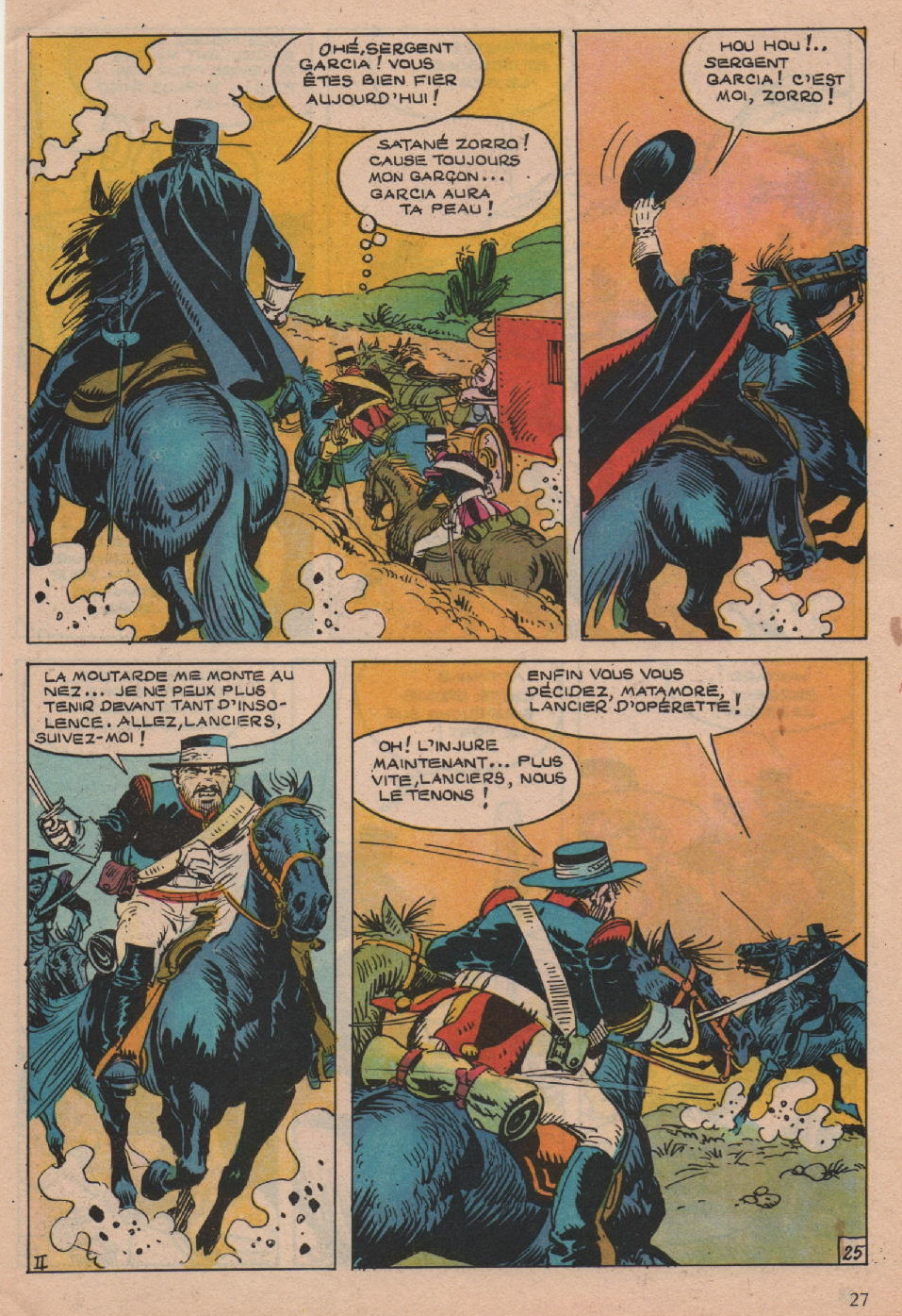 « Zorro : La Pierre qui bouge » : Zorro géant n° 98 bis (05/1976).