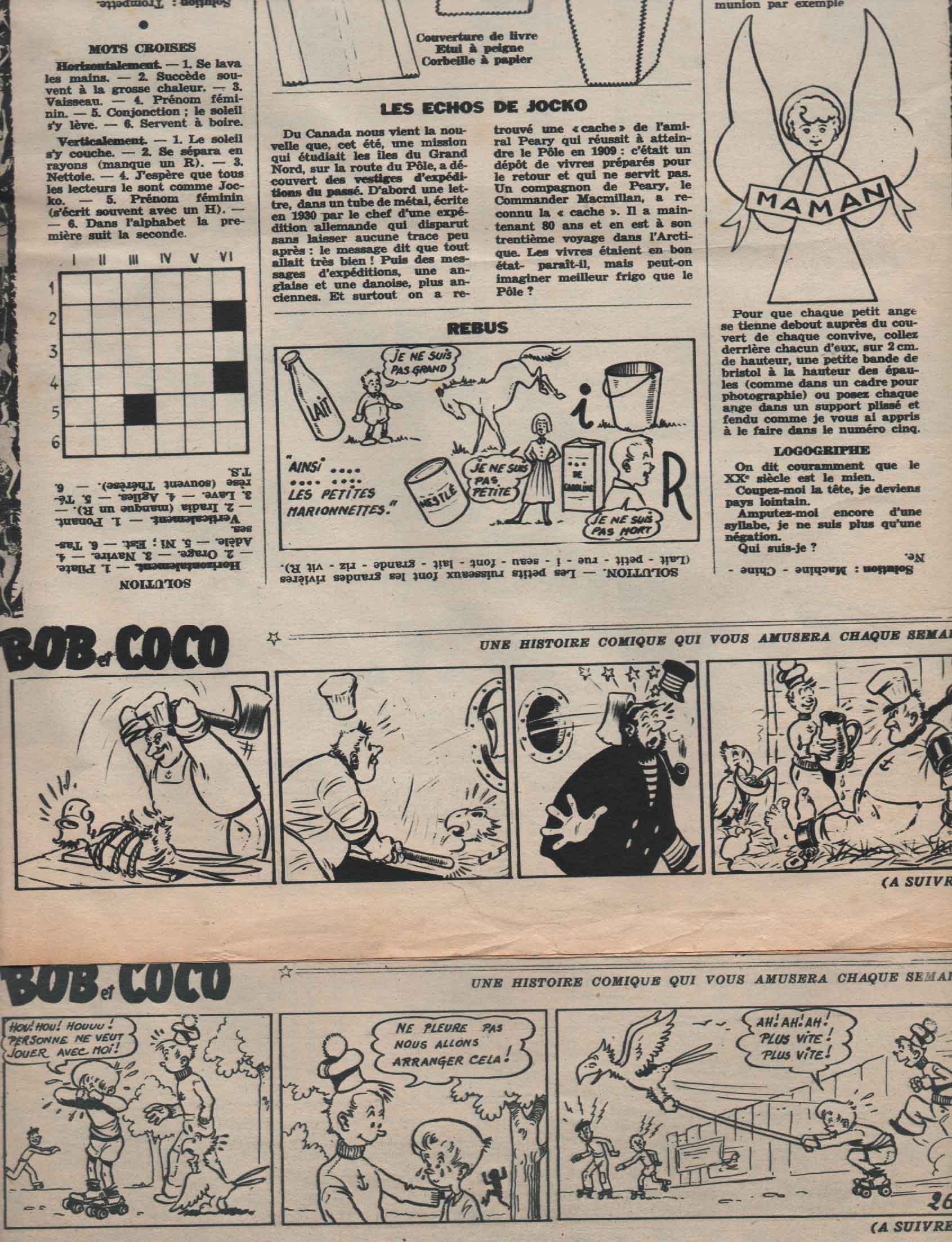« Bob et Coco » Jocko et Poustiquet n° 26 (4/1955).