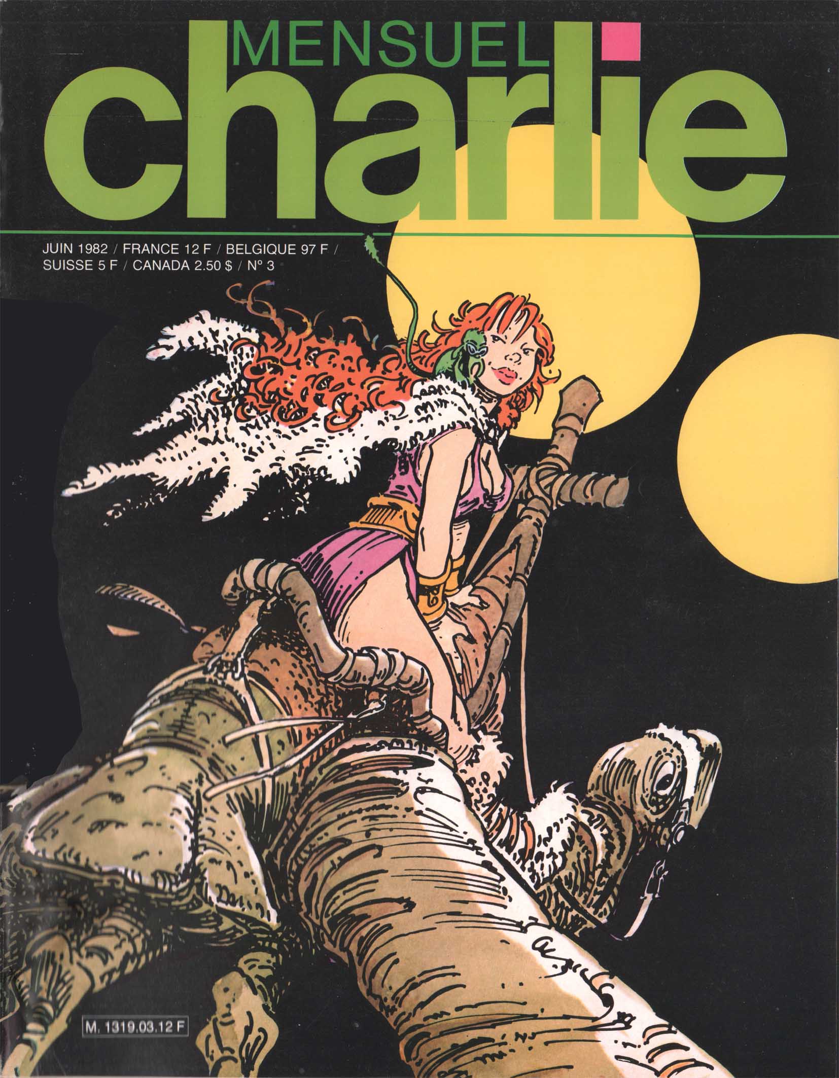 Couverture de Charlie mensuel n° 3 (juin 1982).