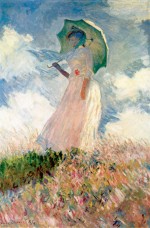 Huile sur toile représentant le modèle préféré de Monet, Suzanne Hoschedé, en 1886.