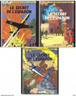 Trois couvertures devenues des classiques  de l'aventure (Dargaud et Blake & Mortimer 1984-2021).