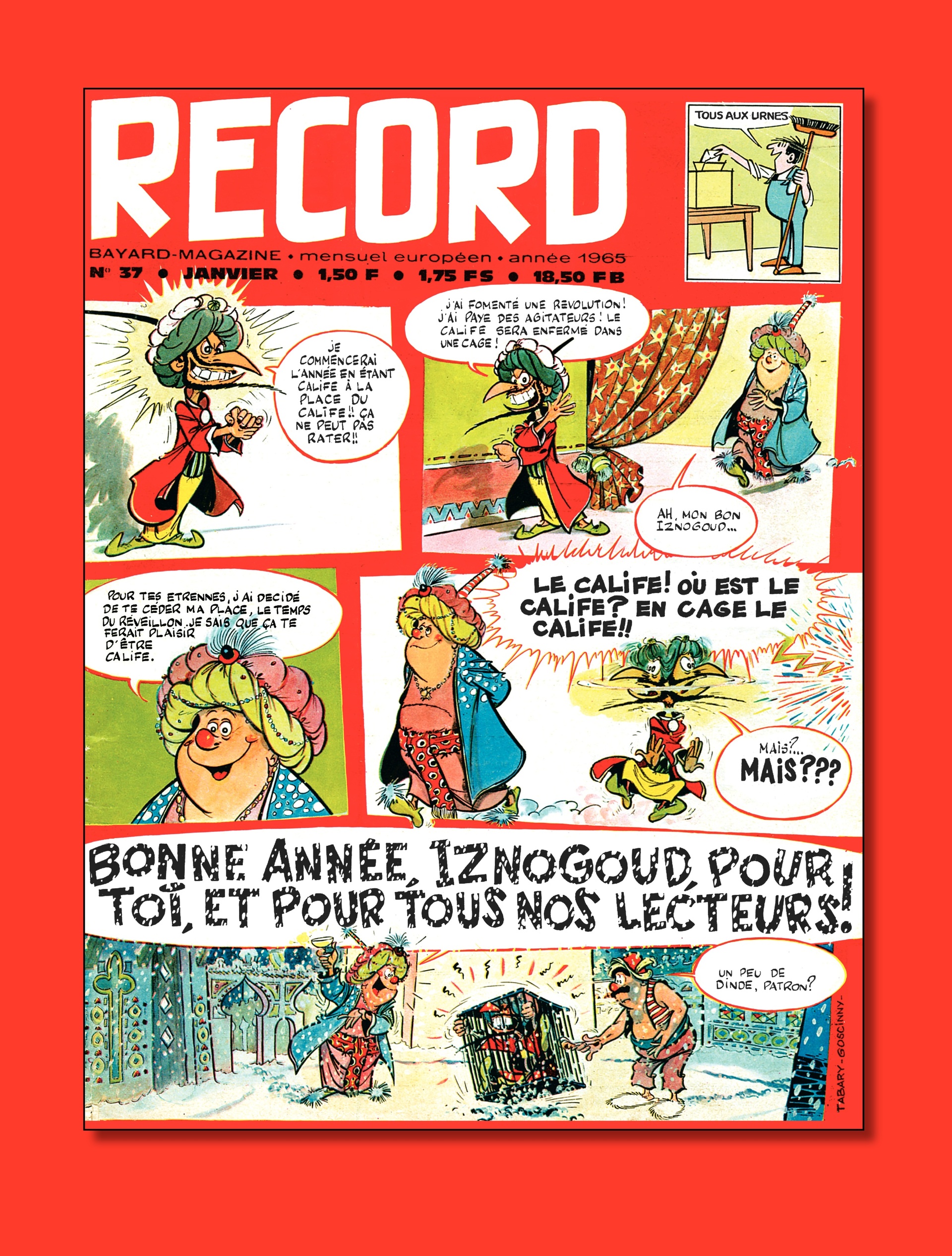 Couvertures pour Record n° 37 (janvier 1965) et Pilote n° 446 (mai 1968).