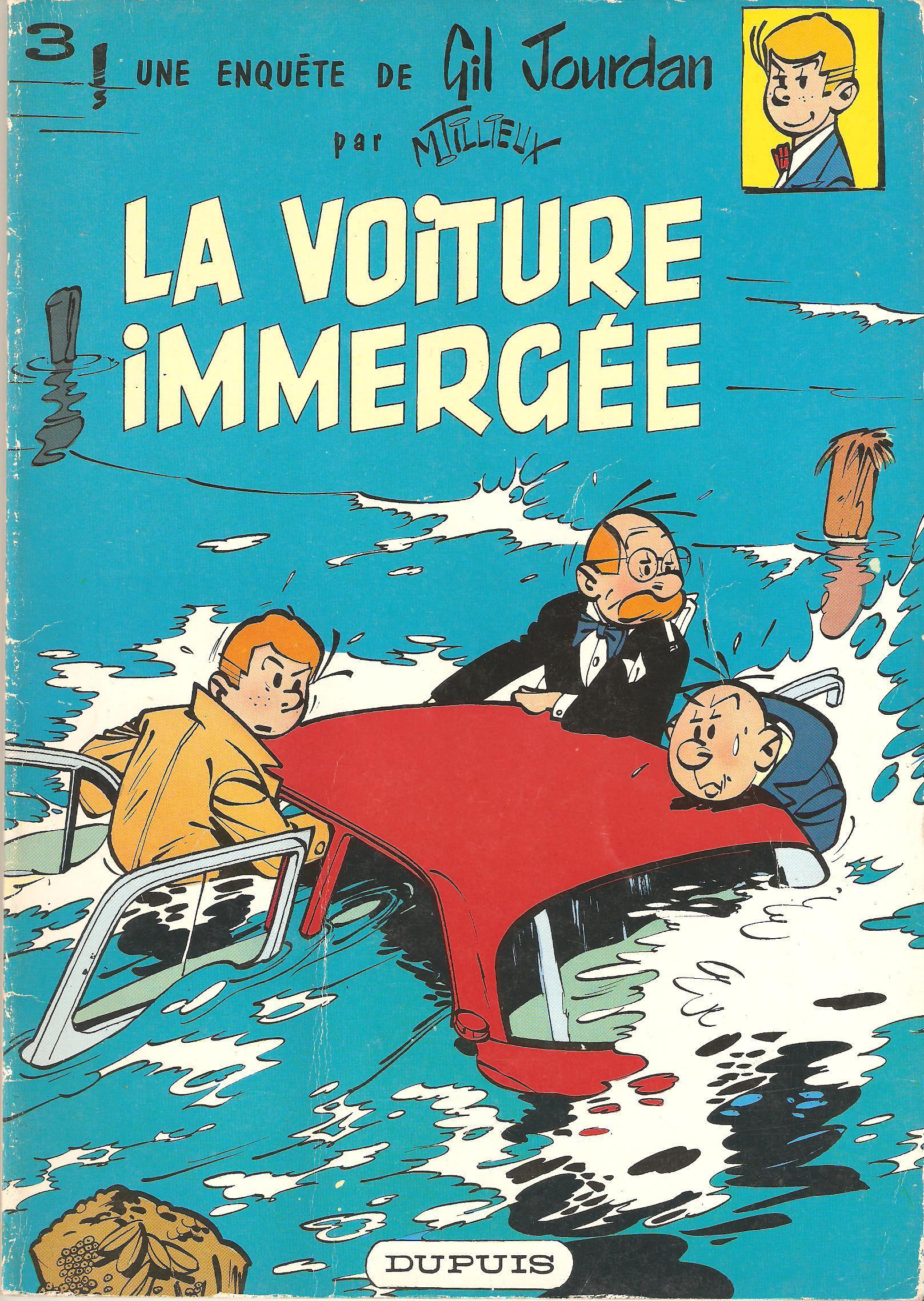 Une référence nommée Tillieux (couverture pour « La Voiture immergée », Dupuis 1960).