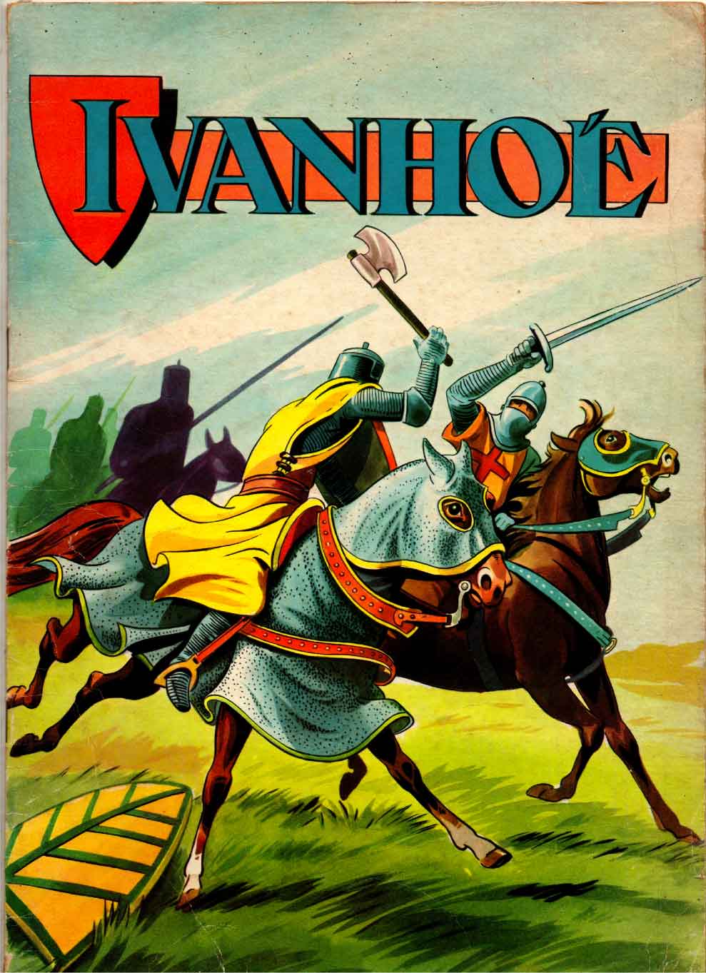 Couverture d'« Ivanhoé » par André Oulié aux éditions Chaix (1957).