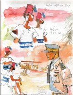 Une expérience de l'Afrique en guerre (dessins et aquarelles pour « Dans un ciel lointain », Casterman 1996-2022).