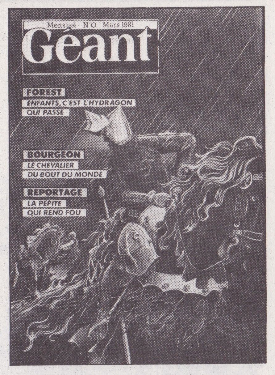 Une première étape pour les « Compagnons » : la couverture de Géant (1981).