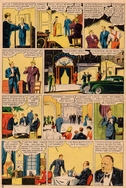 « Les Rivaux de la route » Hardi les gars ! n° 45 (06/01/1947).