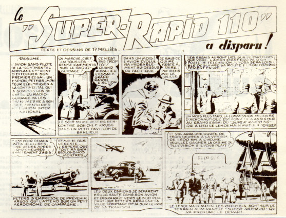« Le Super 110 a disparu » Pic et Nic (1947).