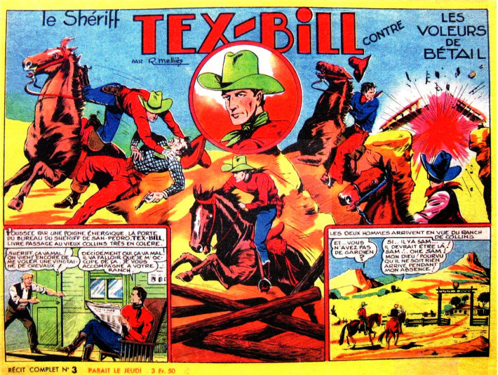 Couverture Tex Bill n° 3 (1948).